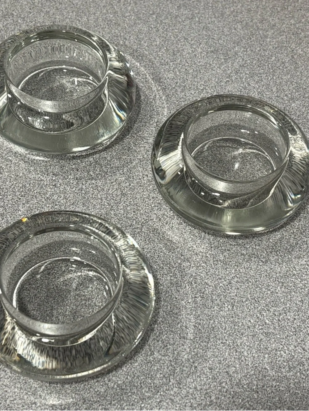 Clear Glass Tealight Holder - Modern Glass Candle Cup